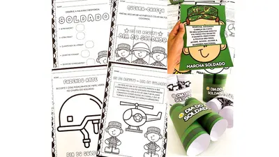 Atividades do Dia do Soldado para Educação Infantil em PDF – alfabetização