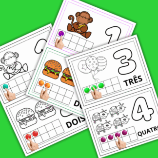 Números como massinha para imprimir