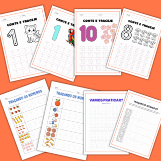 Números pontilhados para imprimir Zero a 10