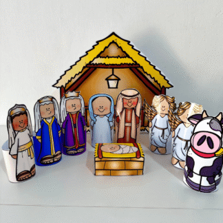 Presépio 3D para Imprimir em PDF