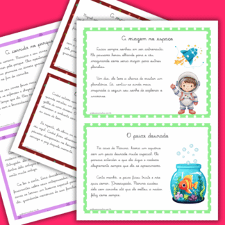 Textos pequenos letra cursiva