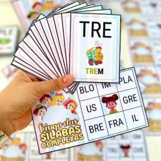 atividade bingo silabas complexas