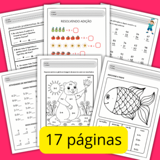 Atividades adição e subtração simples imprimir pdf