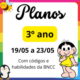 Plano de aula 3º ano de 19 05 a 23 05