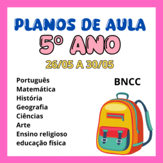 Planos 5º ano 26 05 a 30 05