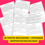 30 Textos Reflexivos de Sociologia com Atividades + Gabarito - ABC ...