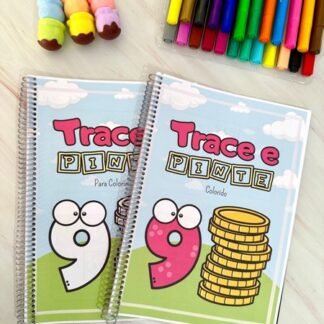 atividades com numerais para colorir e traçar