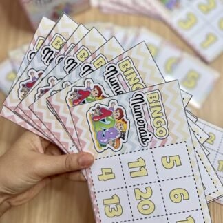 bingo com cartelas de número
