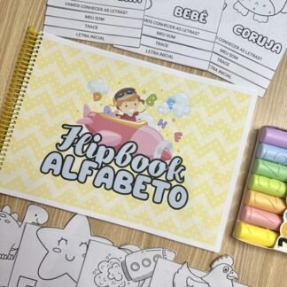 flipbook educativo com figuras