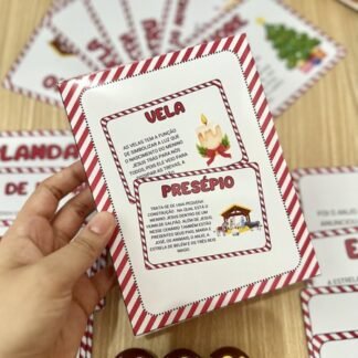 leitura com apoio visual de natal