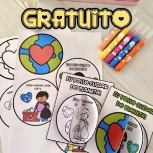 material educativo brinde eu posso cuidar do planeta