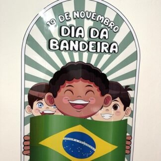 painel com bandeira do brasil