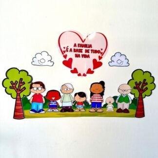 painel dia da família educação infantil