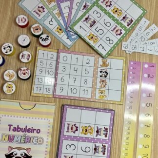 tabuleiro pedagógico com números