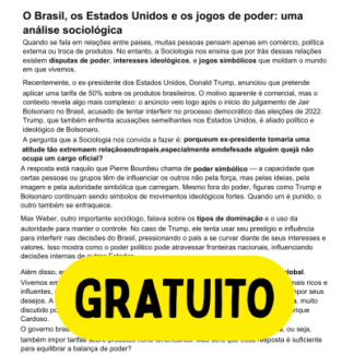 Uma Análise Sociológica entre Brasil e EUA