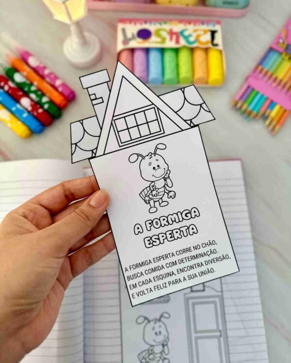 leitura com casinha do alfabeto