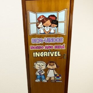 decoração de porta volta às aulas