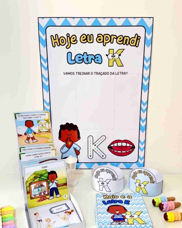atividade história letra k