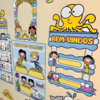 kit sala fundo do mar painel