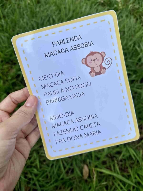 parlendas visuais para leitura inicial