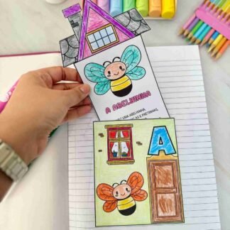 alfabeto decorado em casinhas