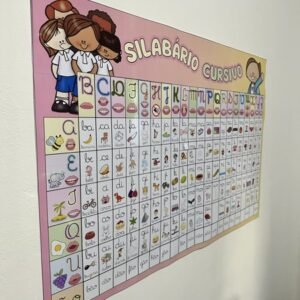 silabário cursivo para imprimir