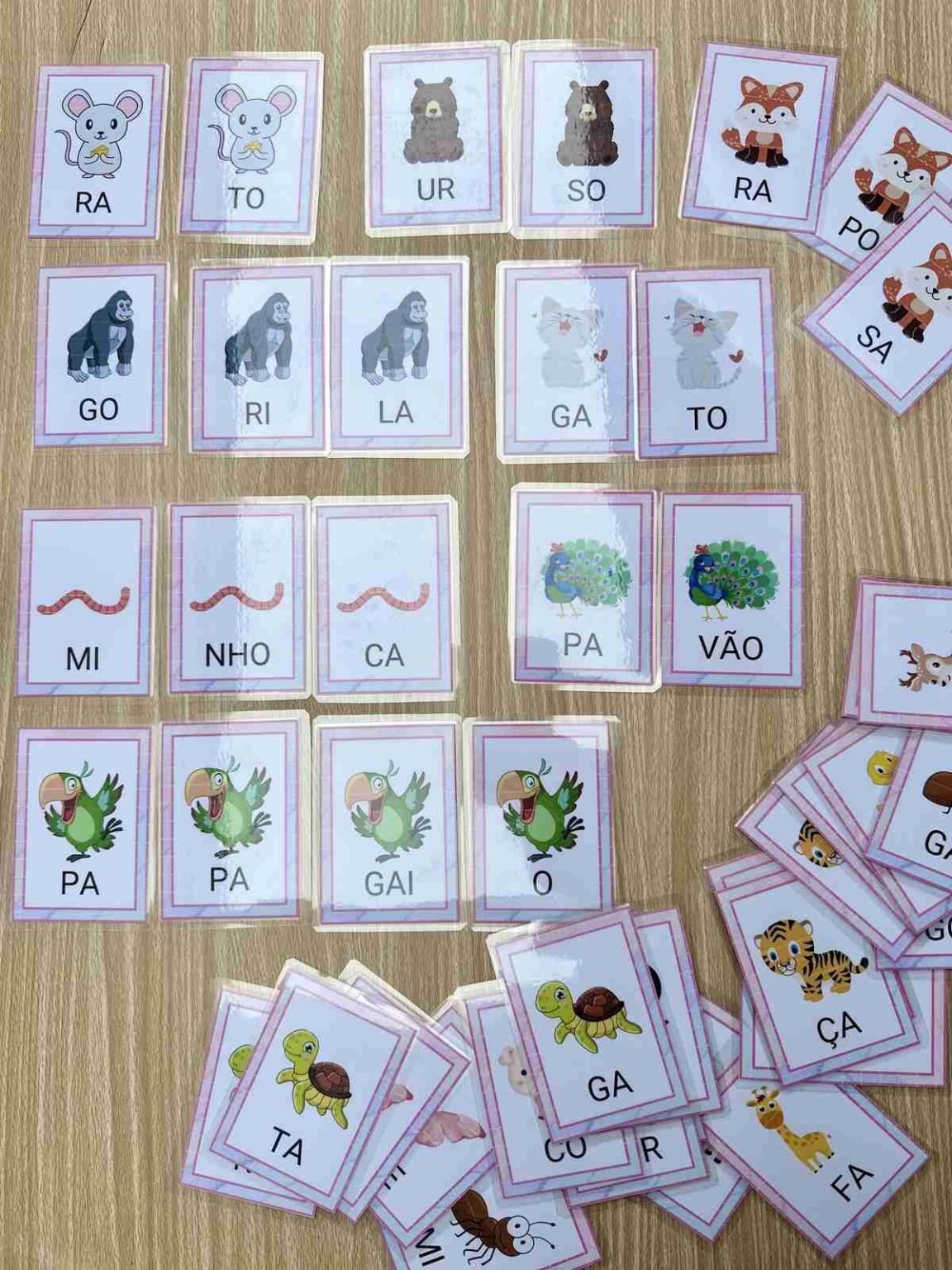Jogo das Sílabas Animais - ABC Pedagógico