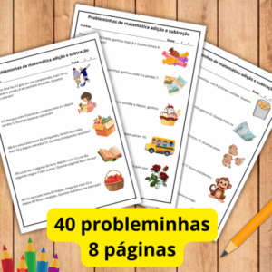 atividades de matemática adição e subtração problemas contextualizados lúdicos