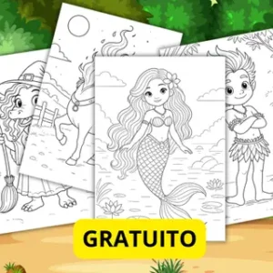 Personagens folclore para colorir - gratuito – alfabetização