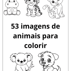 animais hipopótamo para colorir