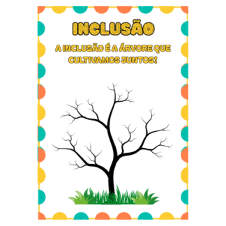Árvore da inclusão para imprirmir - ABC Pedagógico
