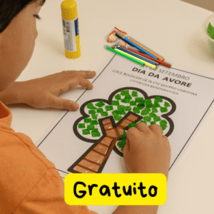 atividade lúdica dia da árvore educação infantil pronta para imprimir em pdf recorte e colagem