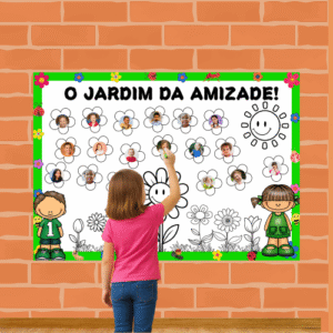 jardim da amizade cartaz coletivo primavera