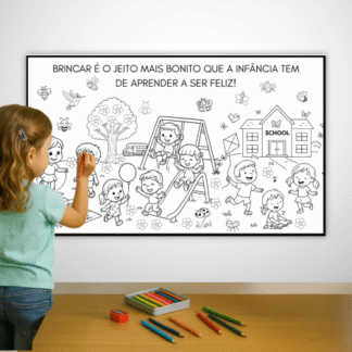 Painel cartaz colaborativo dia das crianças para imprimir e colorir (1)