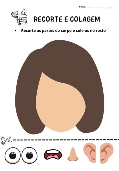 atividades recorte e colagem educacao infantil formas geometricas