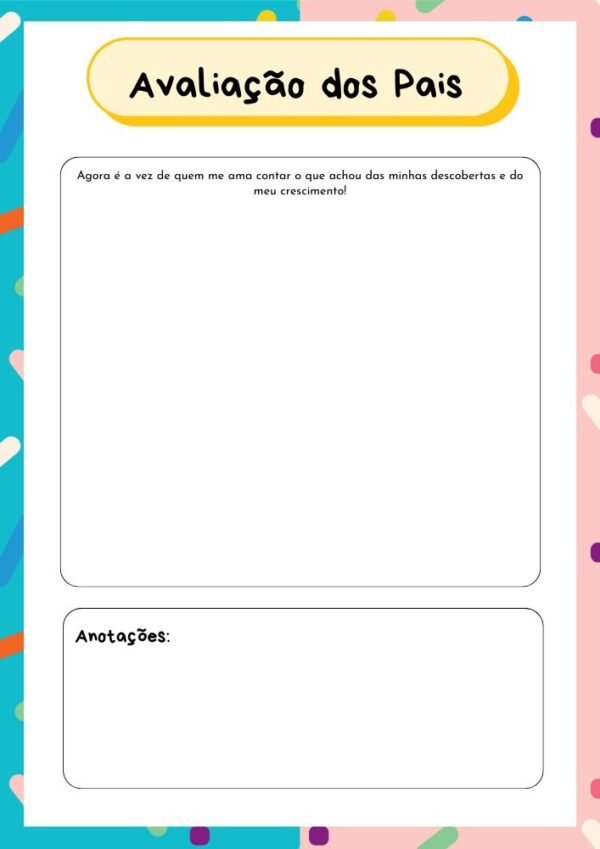 portfolio educacao infantil capa alegre