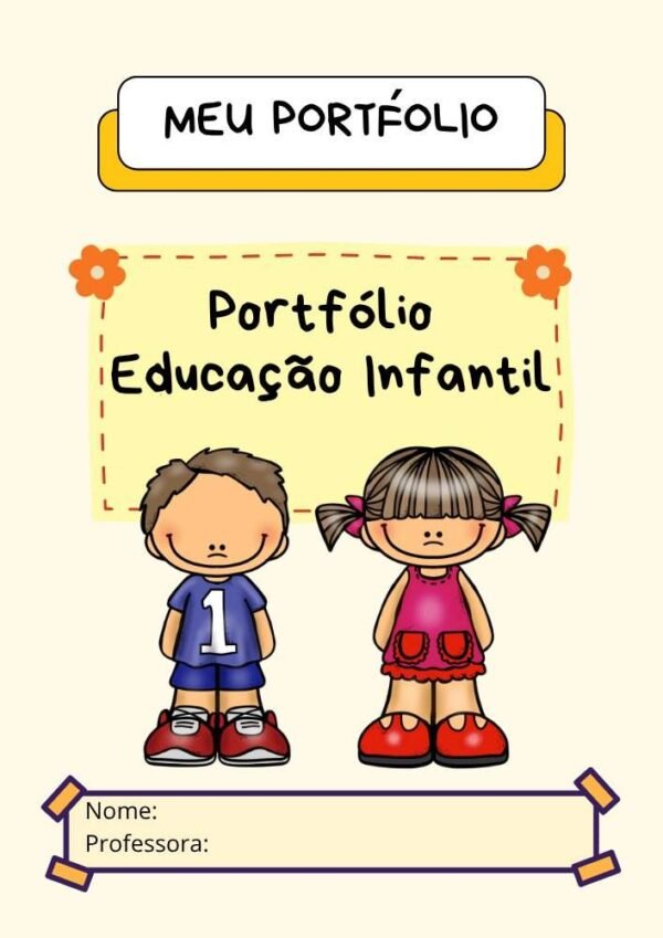 portfolio educacao infantil capa artistica