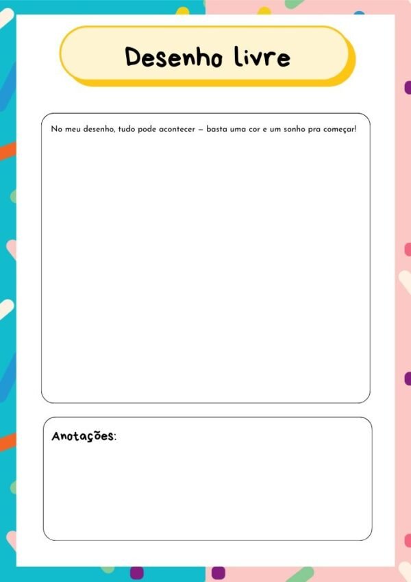 portfolio educacao infantil capa lapis e cadernos