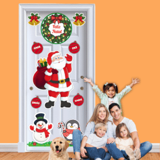 Painel de porta natal para imprimir em pdf