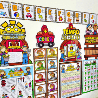 kit sala fazendinha rotina visual tema fazenda 09