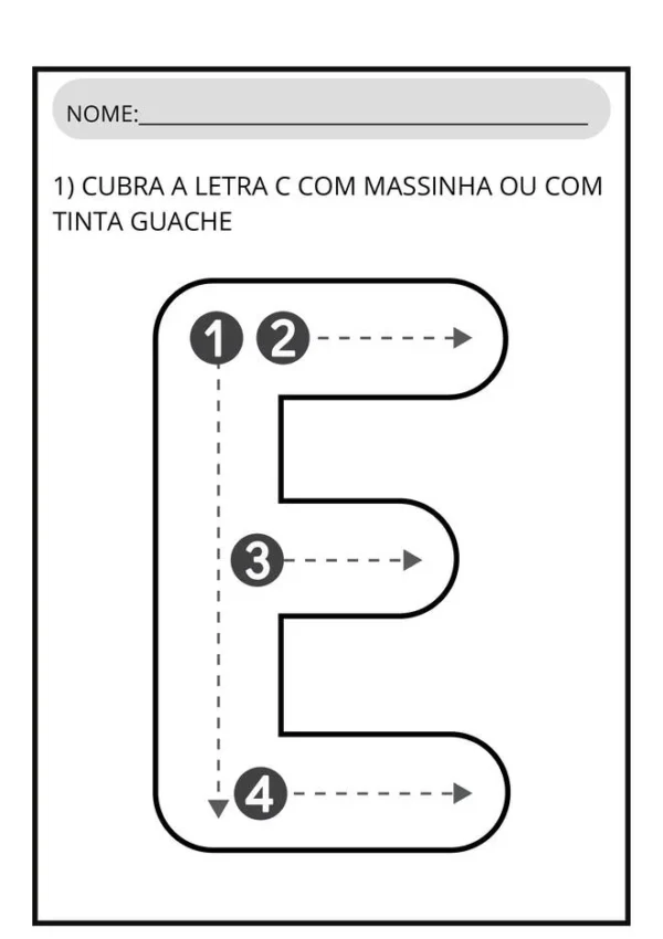 atividades letra e para imprimir pagina 2