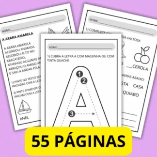Atividades com vogais para imprimir – alfabetização
