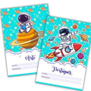 Capinhas de matérias tema astronauta – alfabetização
