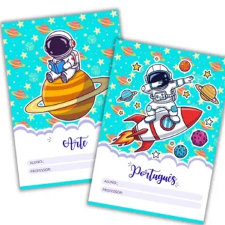 Capinhas de matérias tema astronauta – alfabetização