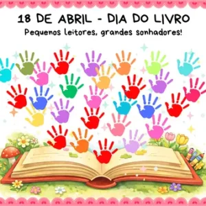 Painel coletivo dia do livro infantil – alfabetização