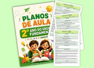 288 Planos de Aulas Prontos 2º Ano Fundamental – 4 Bimestres – alfabetização