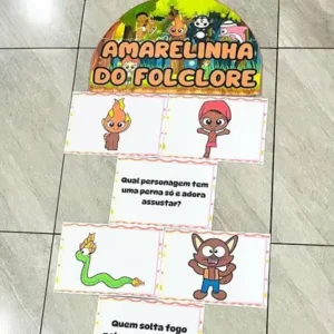 Amarelinha do folclore – alfabetização
