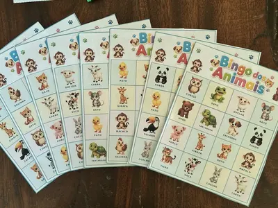 Bingo dos animais para imprimir – recurso pronto