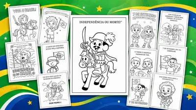 Imagens Independência do Brasil para colorir - gratuito – para imprimir
