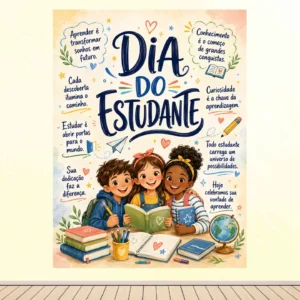 Painel dia do estudante: mensagens que inspiram